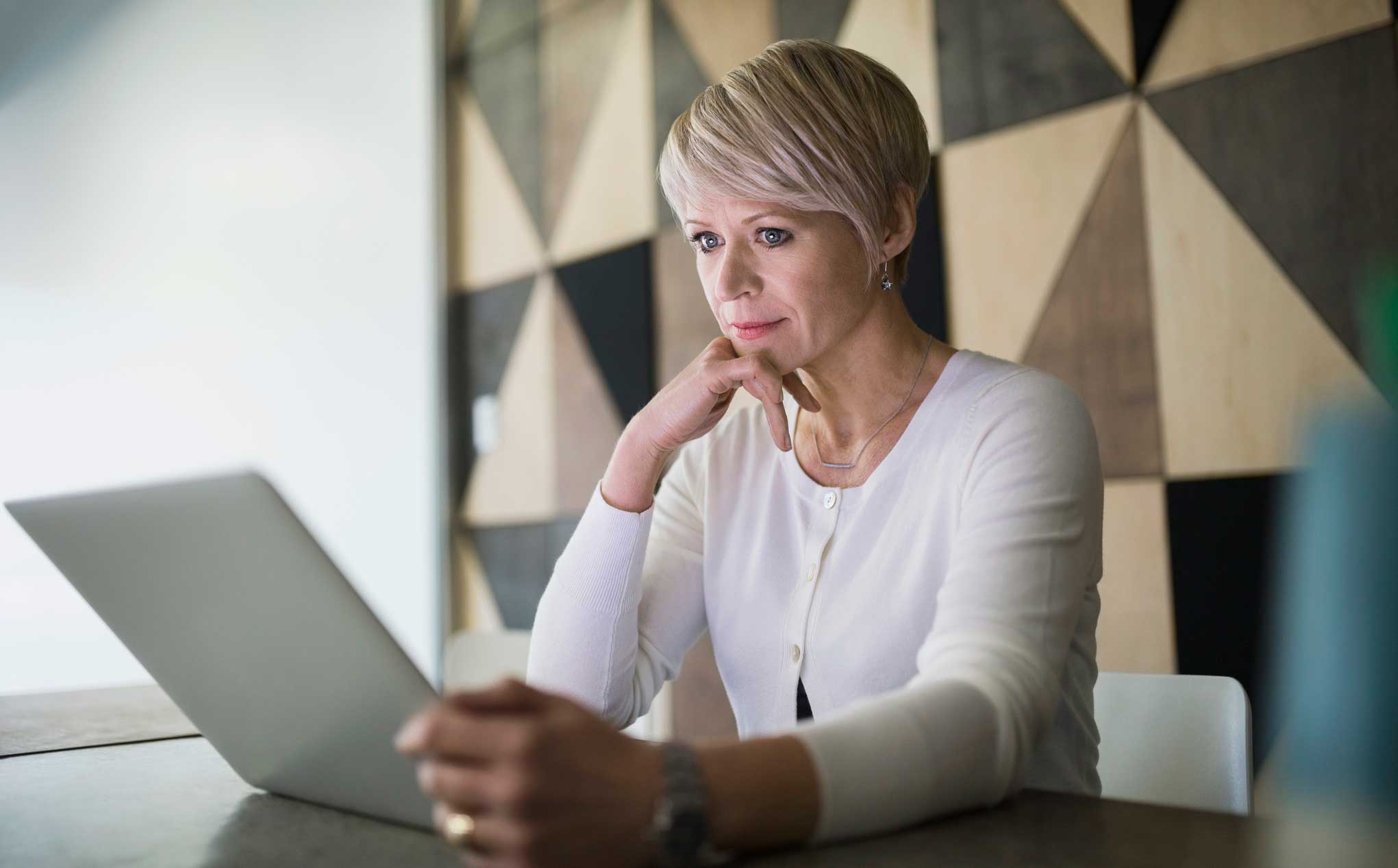 Person working on tablet