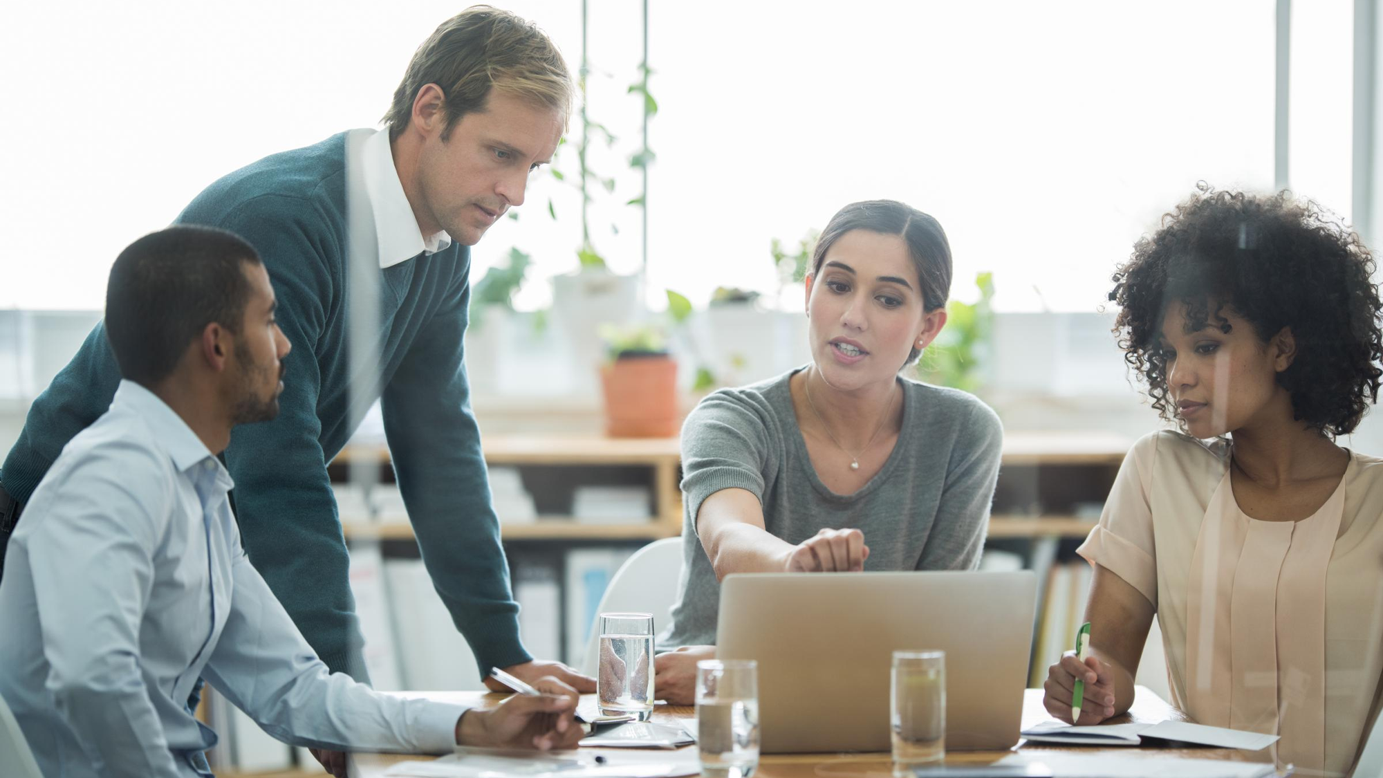 Group of people in boardroom